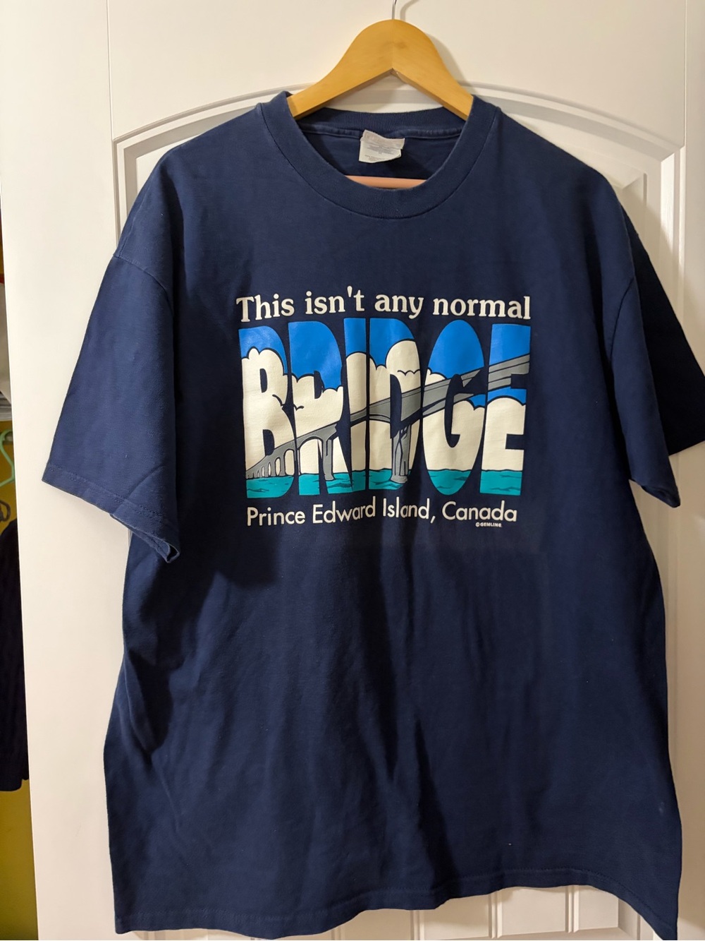Vintage Prince Edward Island Confederation Bridge Tee - Navy